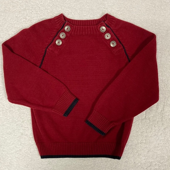 Jacadi Paris rex knit nautical anchor button sweater 24m - Picture 1 of 8